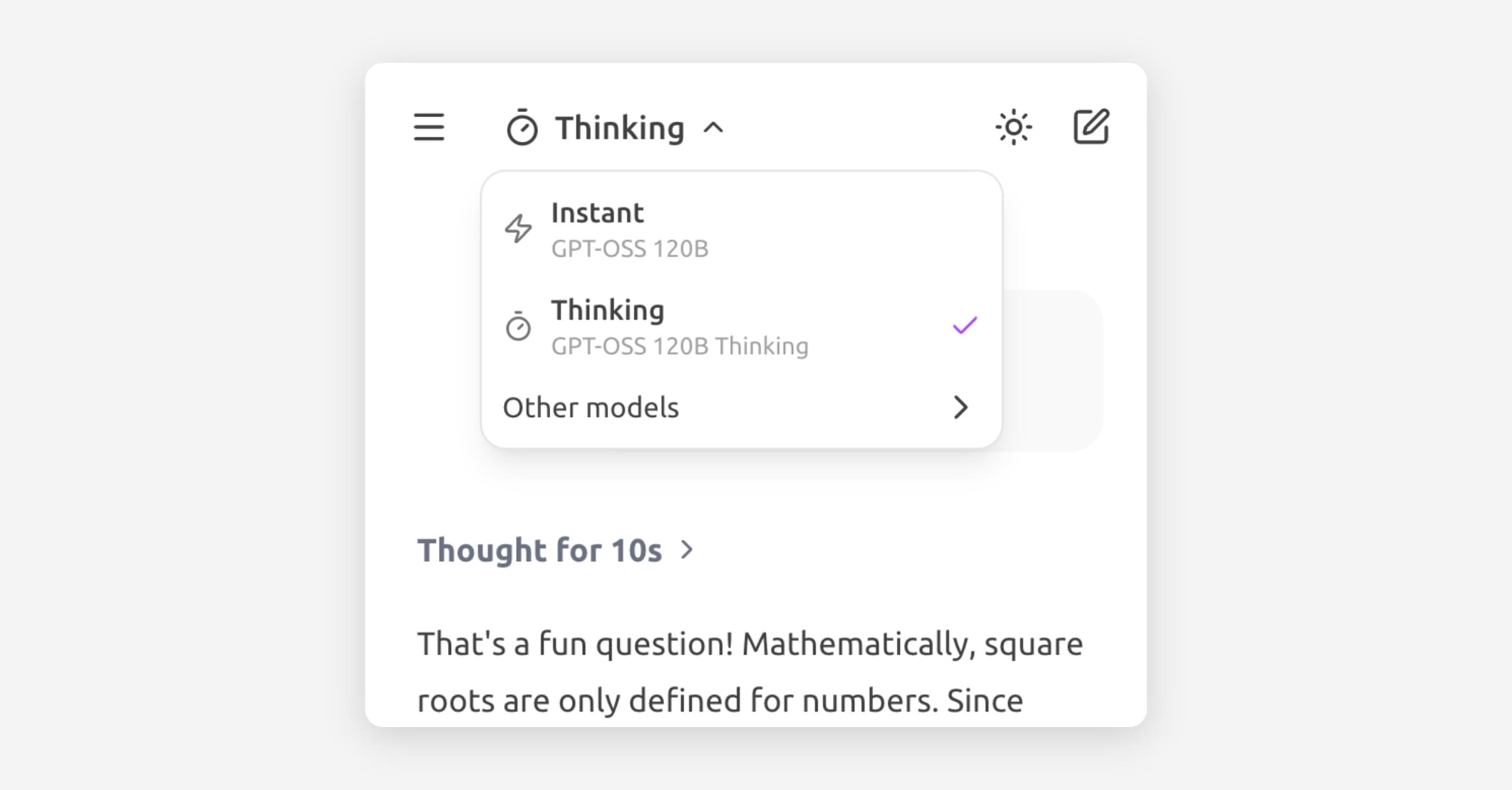 Thinking Mode is here