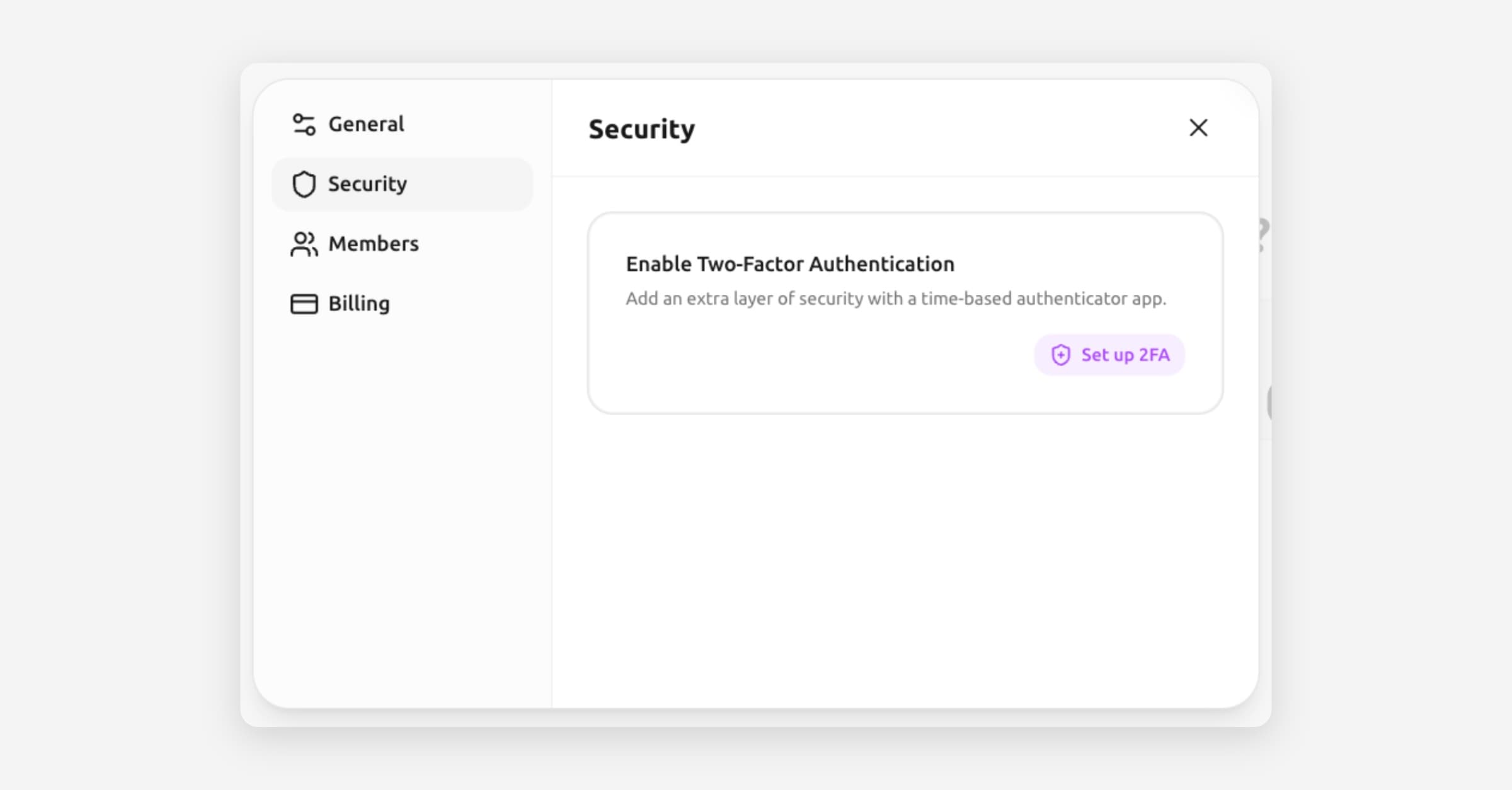 Two-factor authentication
